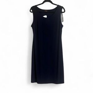 JM Studio by John Meyer Dress Sz L Elegant Navy Sleeveless Office Closet Staple